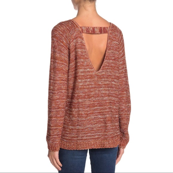 Susina Deep V-Neck Strap Back Sweater Nordstrom - Picture 2 of 3